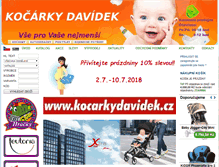 Tablet Screenshot of kocarkydavidek.cz